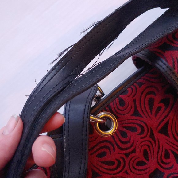 Diane Von Furstenberg Heart Print Large Luggage Tote bag Item #1913 - Picture 4 of 8